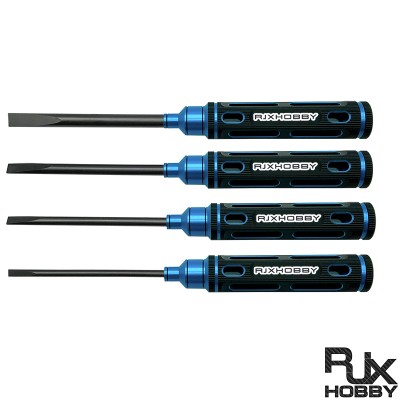 RJX upgraded HSS titanized Flat Head Screw driver Tools 3.0mm / 4.0mm / 5.0mm / 5.8mm for RC Models Car Boat Airplane