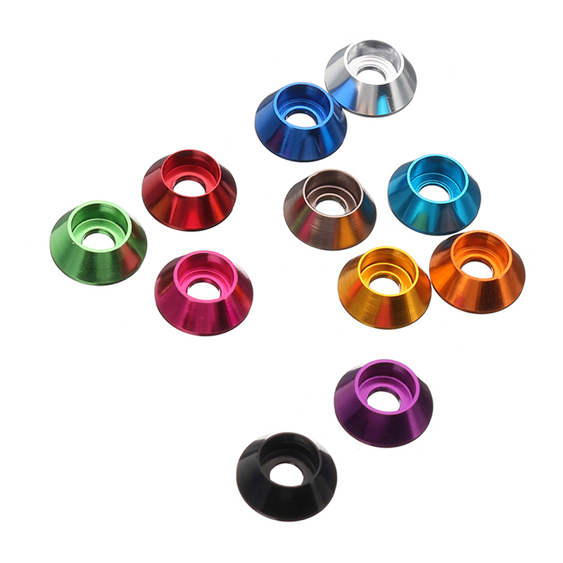 RJX 50pcs M3*18*4mm / M4*18*4.5mm alum washer for Hex Socket head Cap Screw