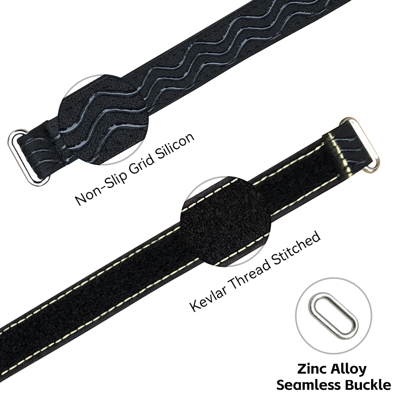 RJXHOBBY 2pcs Kevlar Stitched Non-Slip Silicone Battery Straps( Length: 180-400mm)