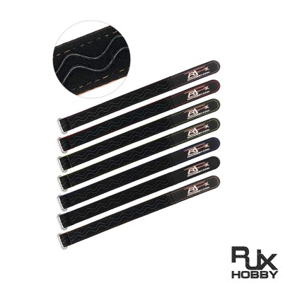 RJXHOBBY 2pcs Kevlar Stitched Non-Slip Silicone Battery Straps(Width: 20mm Length: 180-400mm)