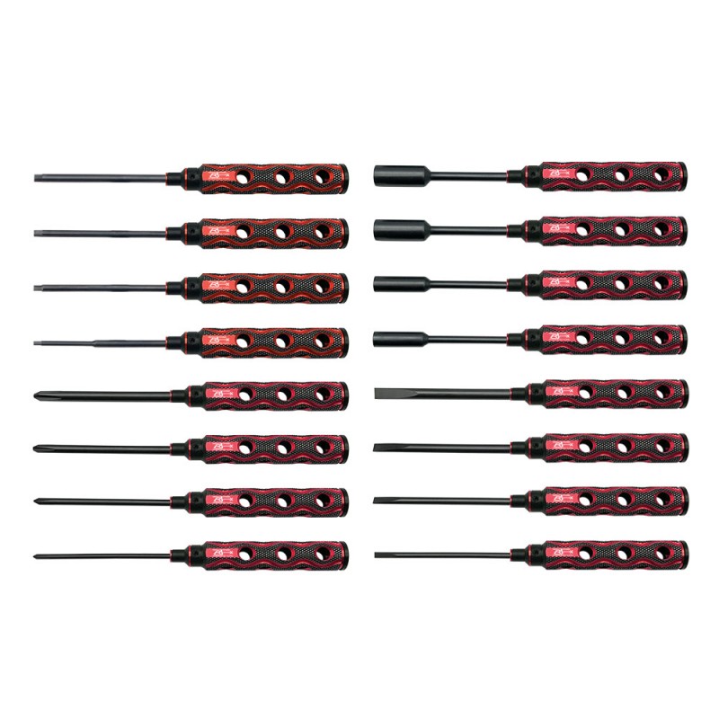 RJXHOBBY Hex /Nut/ Phillips/ Flat Screwdriver 16 pcs kits