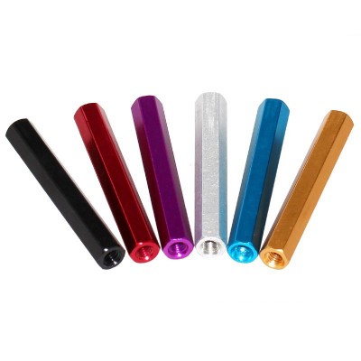 RJX 50pcs M3 Aluminum Female Threaded Sleeve Bushing Hex Standoff Pillars Connector Nuts