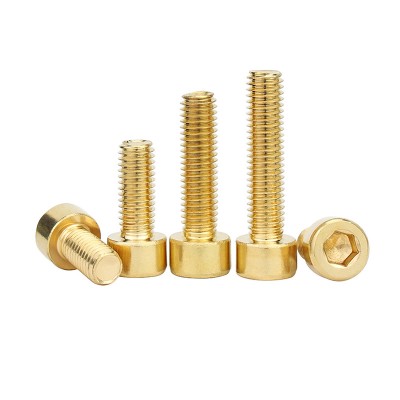 RJX 50pcs M3 M4 Brass Hex Hexagon Socket Cap Head Screws