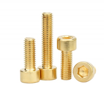 RJX 20pcs M8 M10 Brass Hex Hexagon Socket Cap Head Screws
