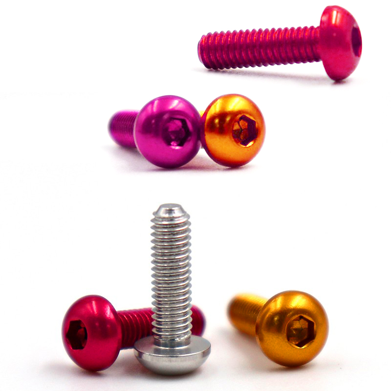 RJX 20pcs 7075 Alum M5 / M6 Allen round head screws