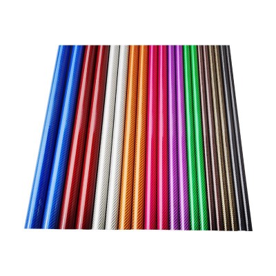 RJX 1pcs Colorful 3K Carbon Fiber Tube 1000mm(OD:32-40mm)