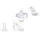 RJX 2 Sets 4-Point Aluminum alloy Servo Arm Horns Rudder angle For RC Remote control aircraft drone Aviation airplane part
