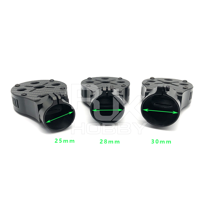RJXHOBBY 1pcs 25/28/30mm CNC Carbon Tube Motor Base Seat Motor Mount Holder Mounting Plate for FPV RC Quadcopter Multicopter