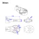 RJXHOBBY 1pcs 25/28/30mm CNC Carbon Tube Motor Base Seat Motor Mount Holder Mounting Plate for FPV RC Quadcopter Multicopter