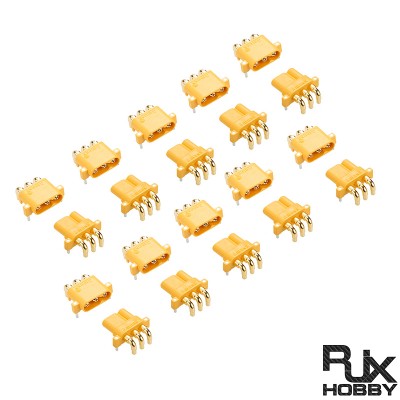 RJX 10 Pairs AMASS MR30PW Three pin Male Female 2mm Bullet Connectors Plugs 