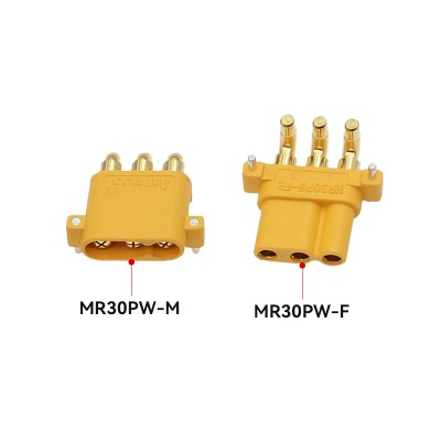 RJX 10 Pairs AMASS MR30PW Three pin Male Female 2mm Bullet Connectors Plugs 