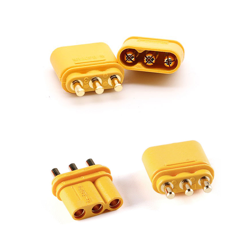 RJX 10 Pairs Amass MR30PB plug circuit board with XT30 3-pin  for model aircraft battery connectors 