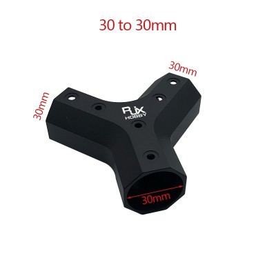 RJX Y-shaped arm base 30 to 30mm / 35 to 30mm / 35 to 35mm / 40 to 35mm pipe clamp horizontal for UAV connector