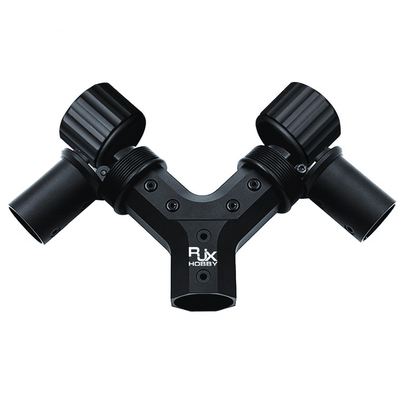 RJX Y-shaped folding arm base 35 to 30mm pipe clamp horizontal for UAV connector