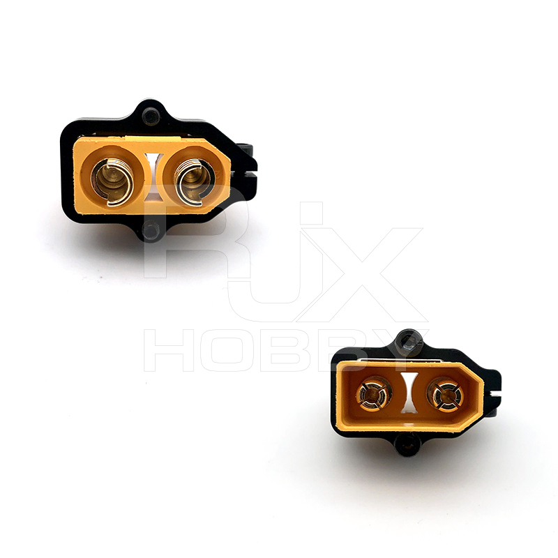RJX 1pcs XT90-S Plug Battery Connector Fixed Mount Bracket Aluminium Alloy Holder for UAV Multicopter RC Aircraft Spare Parts