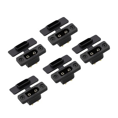 RJXHOBBY 5pcs Amass XT90E-M Brass Gold Plated Male Connector with Dust-proof Cover PVC Plug Protective Sleeve Cap