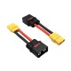 RJX 1pcs QS8-S Male to XT90 Plug Female Connector with 10AWG 50mm Wire