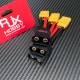 RJX 1pcs QS8-S Male to XT90 Plug Female Connector with 10AWG 50mm Wire