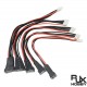 RJX 5pcs 11S 12S 13S 14S 15S 16S 17S JST-EH Adapter Plug Balance Charger Cable Extension Used To Lipo Battery RC Helicopter