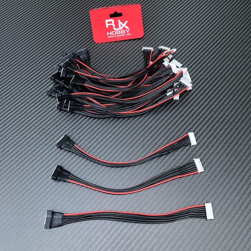 RJX 5pcs 11S 12S 13S 14S 15S 16S 17S JST-EH Adapter Plug Balance Charger Cable Extension Used To Lipo Battery RC Helicopter