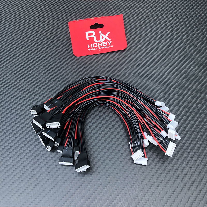 RJX 5pcs 11S 12S 13S 14S 15S 16S 17S JST-EH Adapter Plug Balance Charger Cable Extension Used To Lipo Battery RC Helicopter