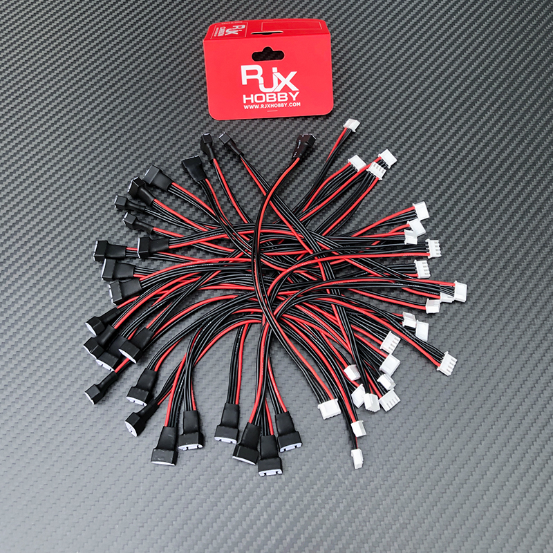 RJX 5pcs 11S 12S 13S 14S 15S 16S 17S JST-EH Adapter Plug Balance Charger Cable Extension Used To Lipo Battery RC Helicopter