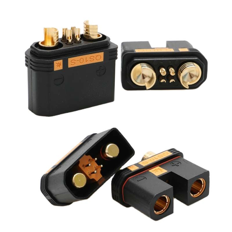 RJXHOBBY QS10-S Anti-spark Battery Connector Large Current Male Female Gold Plated Plug for RC UAV Drone