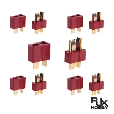 RJX 5pair Amass AM-1015 Male and Female Dean Connector T plug For ESC RC Lipo Battery