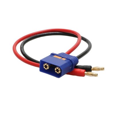 RJX 1pcs 4mm Banana Male Plug to QS8-S Connector 12AWG Silicone Wire 30cm Adapter Line 