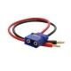 RJX 1pcs 4mm Banana Male Plug to QS8-S Connector 12AWG Silicone Wire 30cm Adapter Line 