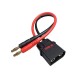 RJX 1pcs 4mm Banana Male Plug to QS8-S Connector 12AWG Silicone Wire 30cm Adapter Line 