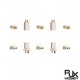 RJX BT2.0 Connectors Set Male Female 1.0 Banana Connector for BT2.0 Connector FPV 1S Whoop Drone