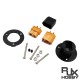 RJX DIY Accessories Black Plastic Parts for XT60 Gold-plated Plug and Socket with Screw Nuts Spare Assembled Model