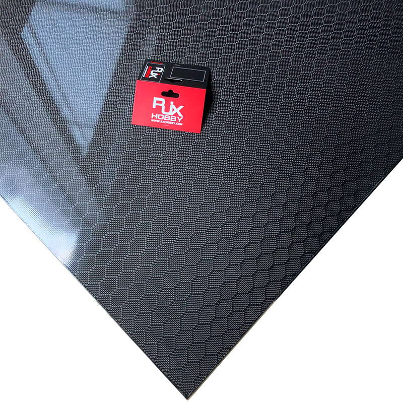 RJX 1pcs football grain carbon fiber sheet 500X400X0.5-10mm