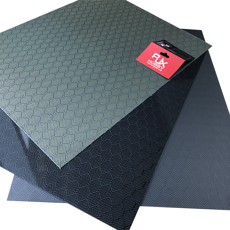 RJX 1pcs football grain carbon fiber sheet 500X400X0.5-10mm