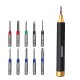 RJX 10 in 1 Precision Screwdriver Mini Portable Screwdriver Set Multi-functional Screw Driver