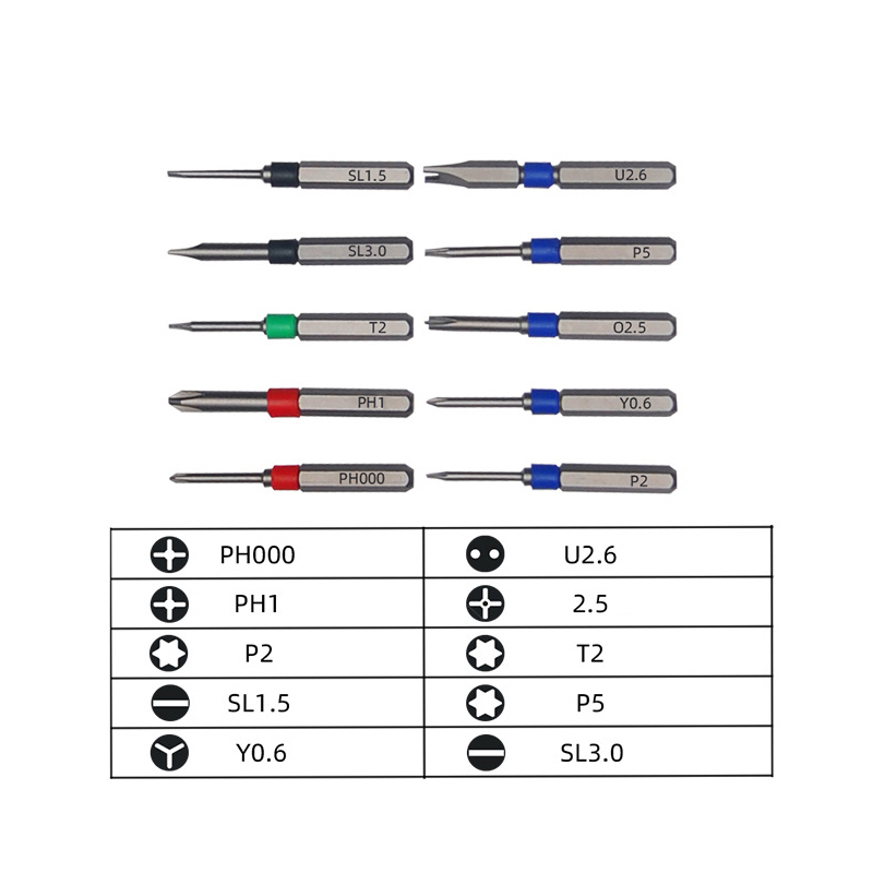 RJX 10 in 1 Precision Screwdriver Mini Portable Screwdriver Set Multi-functional Screw Driver