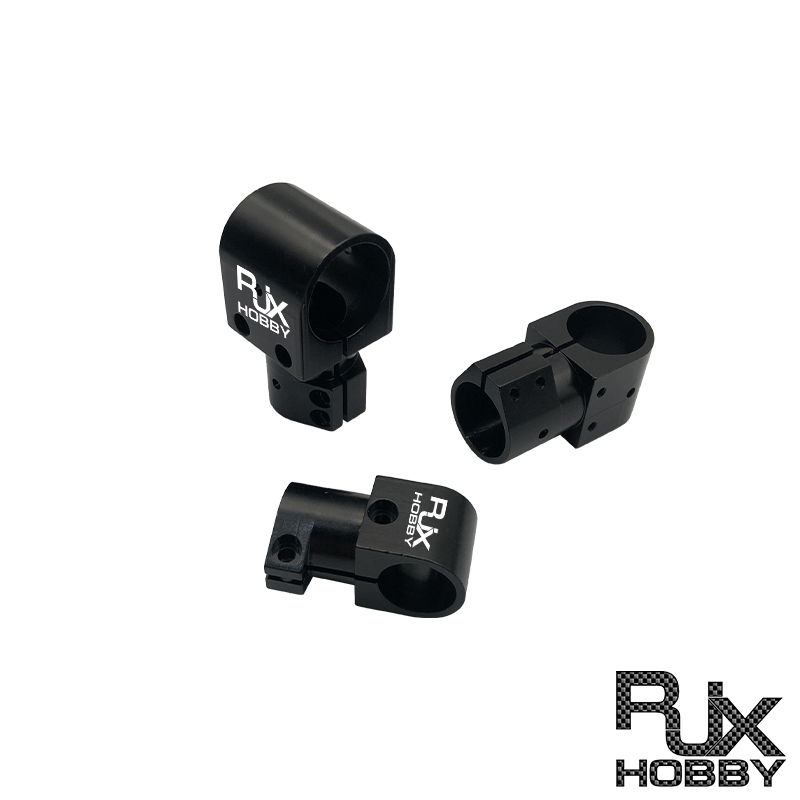 RJX 1pcs 16,20,25,30,40 Landing Gear Aluminum Alloy Tee Tripod Carbon Fiber Tube Connector For Agriculture Drone UAV