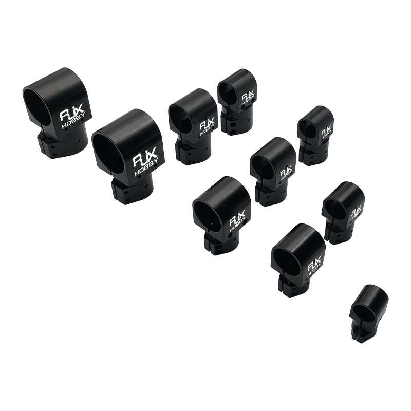 RJX 1pcs 16,20,25,30,40 Landing Gear Aluminum Alloy Tee Tripod Carbon Fiber Tube Connector For Agriculture Drone UAV