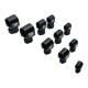 RJX 1pcs 16,20,25,30,40 Landing Gear Aluminum Alloy Tee Tripod Carbon Fiber Tube Connector For Agriculture Drone UAV