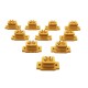 RJXHOBBY 4pcs Amass XT60E-F Female Plug Large Current Gold/Brass Ni Plated Connector Power Battery Connecting Adapter