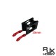 RJX 1pcs 35mm Connecting Pipe Clip Tubing Aluminum Alloy Clamp Fastener Carbon Tube Fixed Joint Connector 