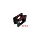 RJX 1pcs 35mm Connecting Pipe Clip Tubing Aluminum Alloy Clamp Fastener Carbon Tube Fixed Joint Connector 