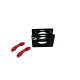 RJX 1pcs 35mm Connecting Pipe Clip Tubing Aluminum Alloy Clamp Fastener Carbon Tube Fixed Joint Connector 