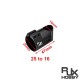RJXHOBBY 1pcs tee tripod connector clamp 25mm to 16mm landing gear tube clip for quadcopter multicopter DIY model airplane