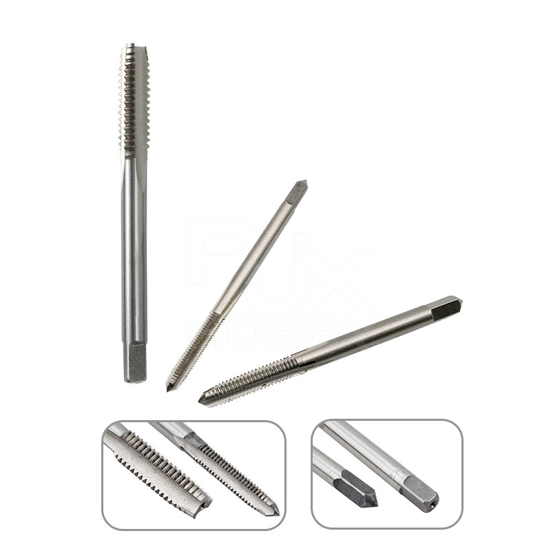 RJX 2pcs Thread Tap HSS Machine Plug Tap Metric Screw Tap Drill Thread Tool M2 M2.5 M3 M4 M5 M6 M8 Hand Tools