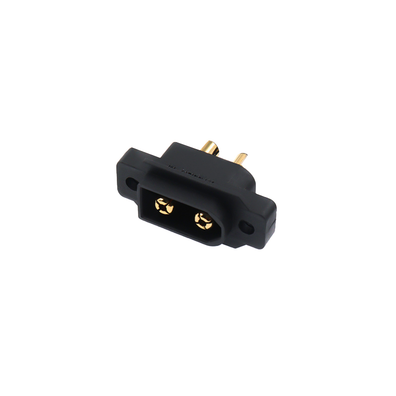 RJX 5pcs Amass Black XT60EW Large Current Flame Retardant Power Connector Gold-plated Male Plug for RC UAV Battery Connection