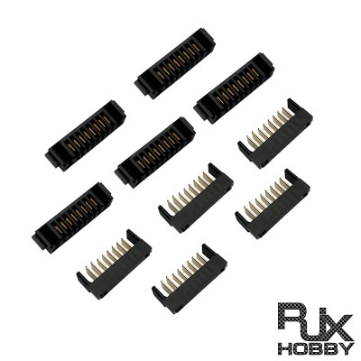 RJX 5pair 8Pin pitch 2.0mm laptop battery connector female and The male connector 90 degree bend foot