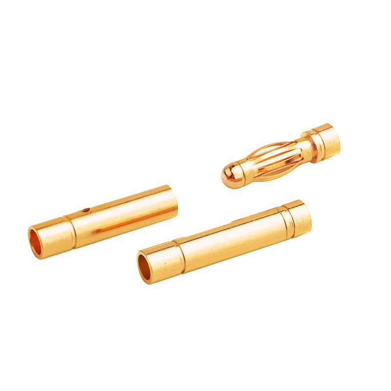 RJX 50 Pairs 3.0mm Gold Bullet Banana Connector Plug 3mm Male & Female Bullet Connector