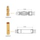 RJX 50 Pairs 3.0mm Gold Bullet Banana Connector Plug 3mm Male & Female Bullet Connector